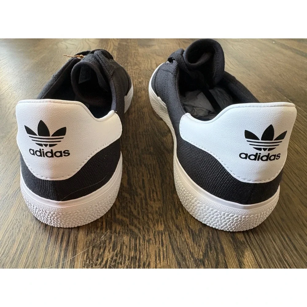 Adidas 3MC Core Black White Canvas Skate Shoes B22706 Mens 13 Womens 14